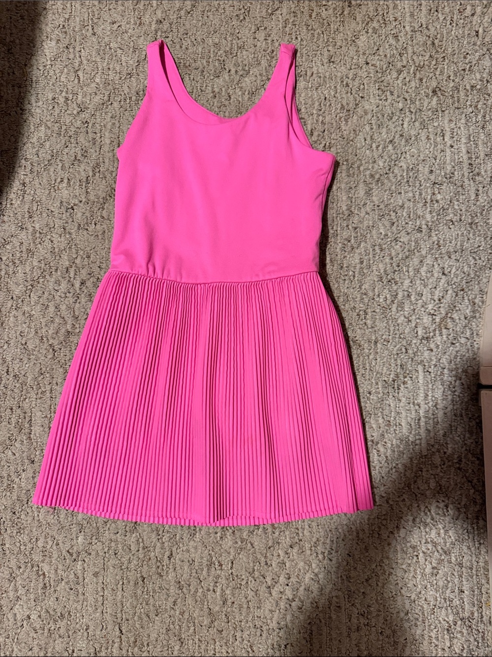 Neon Pink Girls Athletic Dress size M 7/8